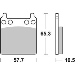 Plaquettes de frein BREMBO route carbone céramique - 07HO0411