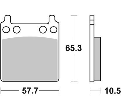 Plaquettes de frein BREMBO route carbone céramique - 07HO0411