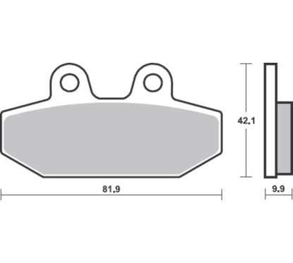 Plaquettes de frein BREMBO métal fritté - 07HD23SP