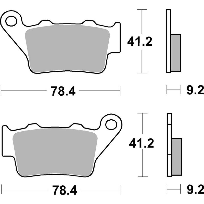 Plaquettes de frein BREMBO Off-Road métal fritté - 07BB02SD