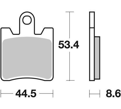 Plaquettes de frein BREMBO route métal fritté - 07YA09SA