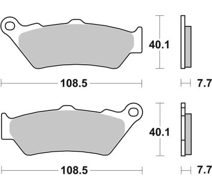 Plaquettes de frein BREMBO route carbone céramique - 07BB0306