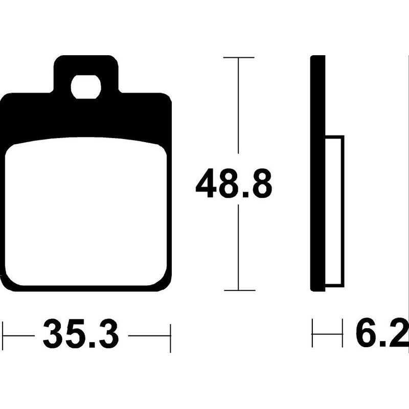 Plaquettes de frein TECNIUM Scooter organique - ME368