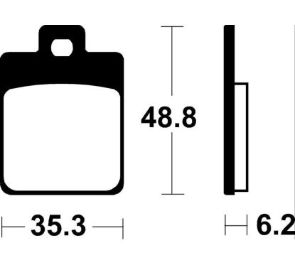Plaquettes de frein TECNIUM Scooter organique - ME368