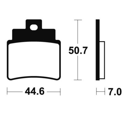 Plaquettes de frein TECNIUM Maxi Scooter métal fritté - MSS275