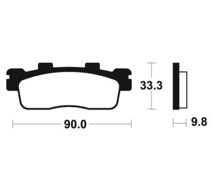 Plaquettes de frein TECNIUM Maxi Scooter métal fritté - MSS371