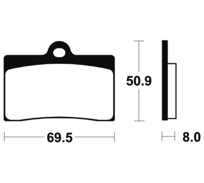 Plaquettes de frein TECNIUM Performance métal fritté - MF66