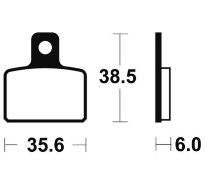 Plaquettes de frein TECNIUM route organique - MA303