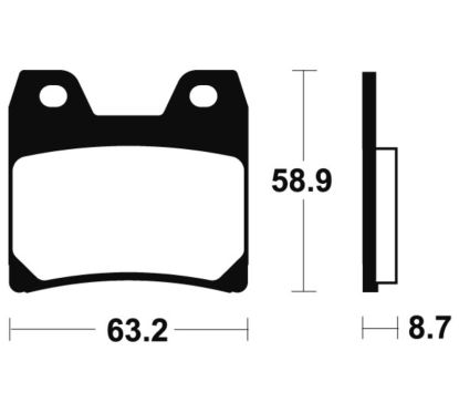 Plaquettes de frein TECNIUM Performance métal fritté - MR270