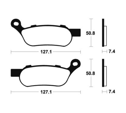 Plaquettes de frein TECNIUM Performance métal fritté - MR354