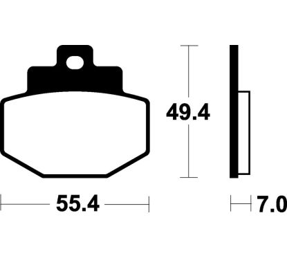 Plaquettes de frein TECNIUM Scooter organique - ME272