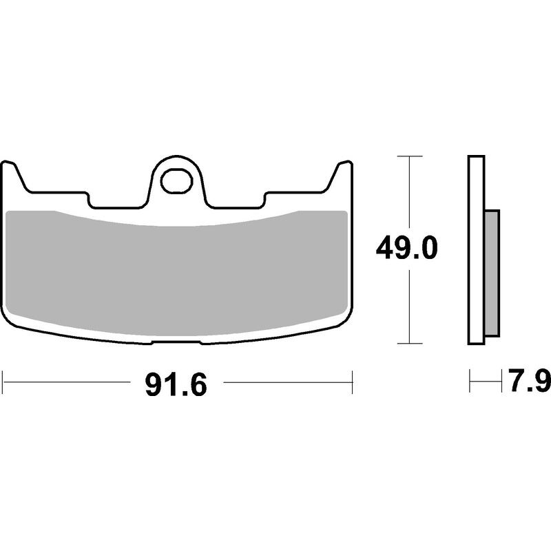 Plaquettes de frein BREMBO route métal fritté - 07GR68SA