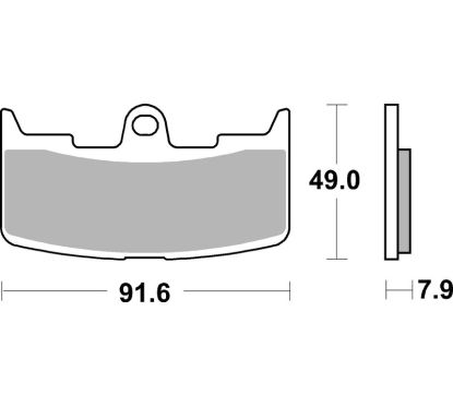 Plaquettes de frein BREMBO route métal fritté - 07GR68SA