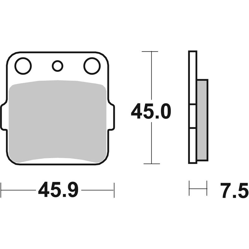 Plaquettes de frein BREMBO Off-Road métal fritté - 07HO32SD