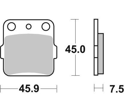 Plaquettes de frein BREMBO Off-Road métal fritté - 07HO32SD