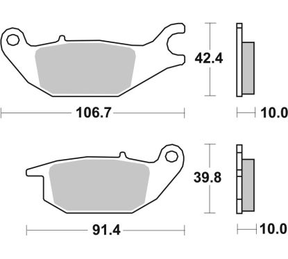 Plaquettes de frein BREMBO route carbone céramique - 07HO4905