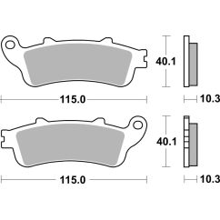 Plaquettes de frein BREMBO route métal fritté - 07HO52SP
