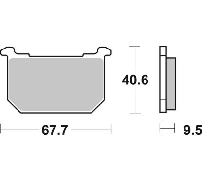 Plaquettes de frein BREMBO route carbone céramique - 07KA0608