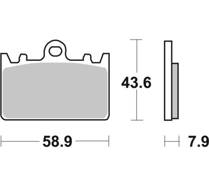 Plaquettes de frein BREMBO route métal fritté - 07KA14SA