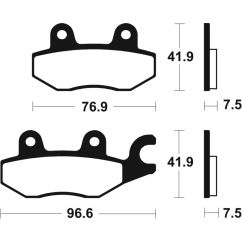 Plaquettes de frein TECNIUM Professional Racing métal fritté - MSR455