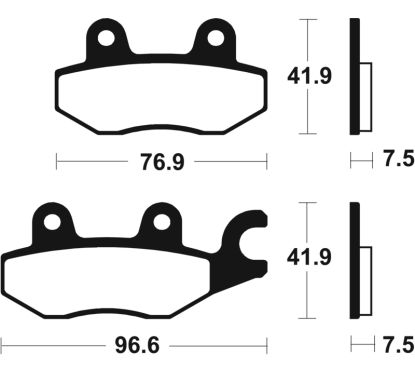 Plaquettes de frein TECNIUM Professional Racing métal fritté - MSR455