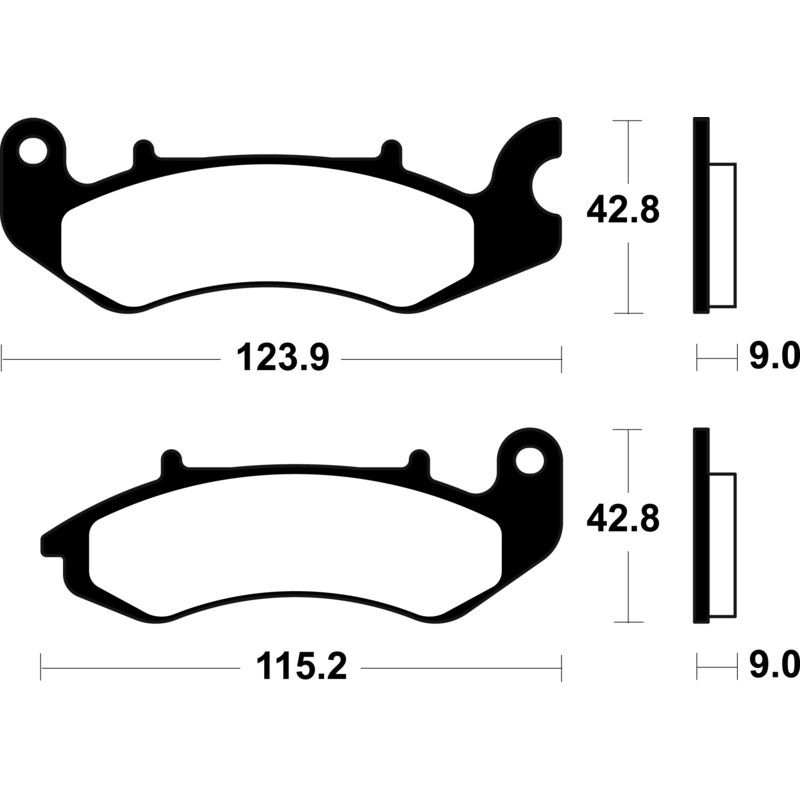 Plaquettes de frein TECNIUM scooter organique - ME468