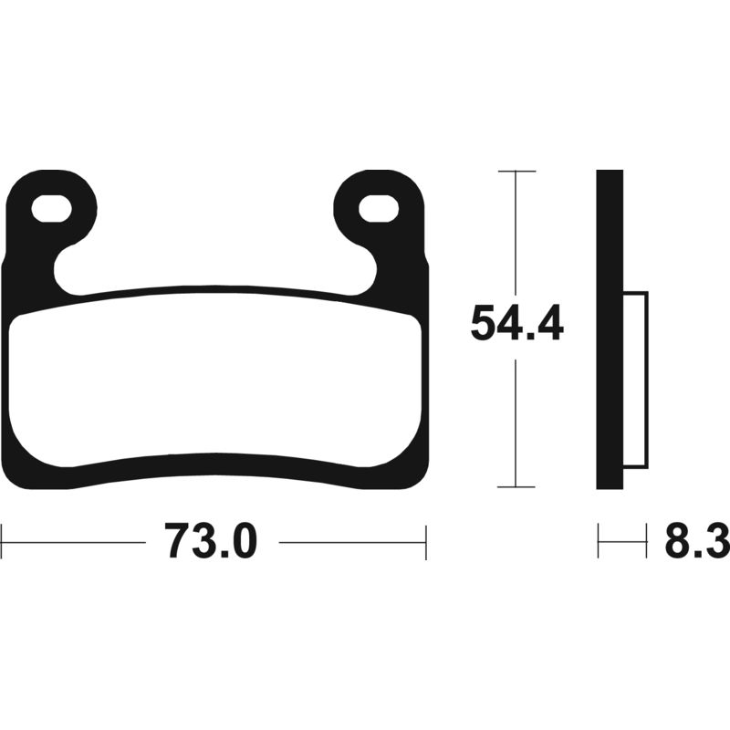 Plaquettes de frein TECNIUM Performance métal fritté - MF460