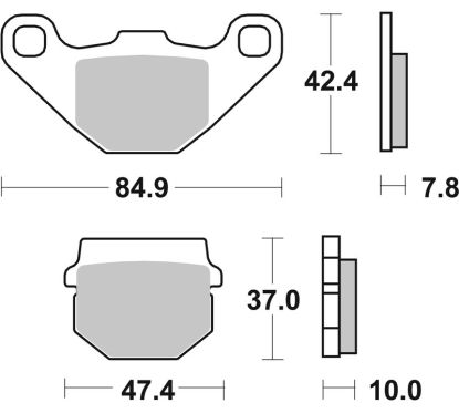Plaquettes de frein BREMBO route carbone céramique - 07HO1118