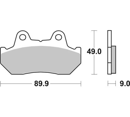 Plaquettes de frein BREMBO route carbone céramique - 07HO1807