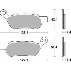 Plaquettes de frein BREMBO route métal fritté - 07HD07SP