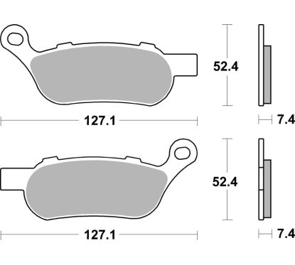 Plaquettes de frein BREMBO route métal fritté - 07HD07SP
