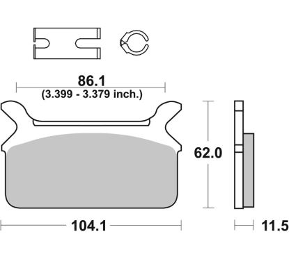 Plaquettes de frein BREMBO route carbone céramique - 07HD0910