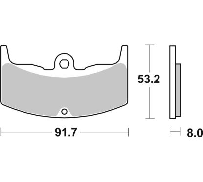 Plaquettes de frein BREMBO route carbone céramique - 07HO1406