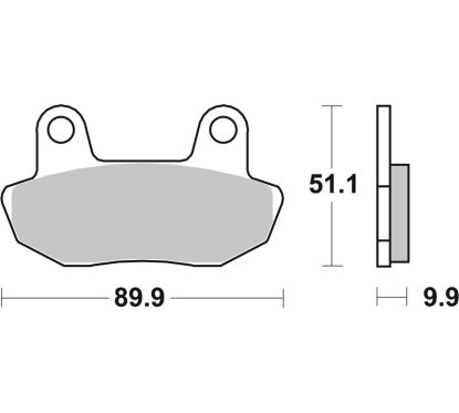Plaquettes de frein BREMBO route carbone céramique - 07HO1609