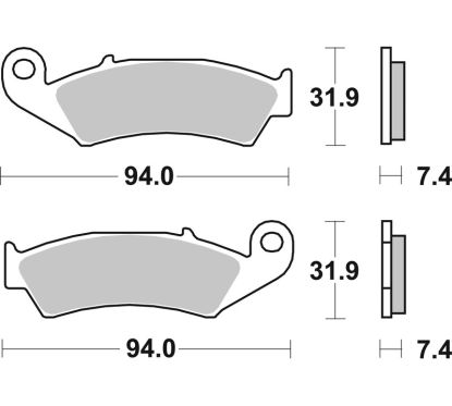 Plaquettes de frein BREMBO route carbone céramique - 07HO2506