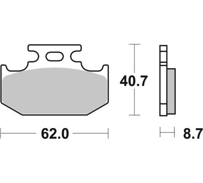 Plaquettes de frein BREMBO Off-Road TT carbone céramique - 07KA12TT