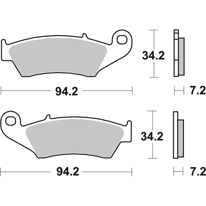 Plaquettes de frein BREMBO route carbone céramique - 07KA1705