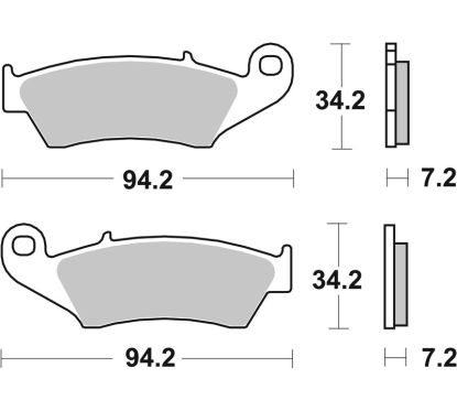Plaquettes de frein BREMBO route carbone céramique - 07KA1705