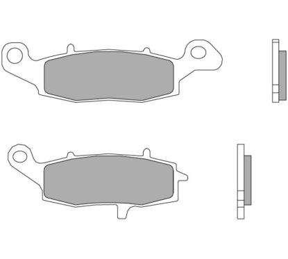 Plaquettes de frein BREMBO route carbone céramique - 07KA1907
