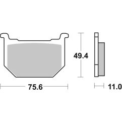 Plaquettes de frein BREMBO route carbone céramique - 07SU0312