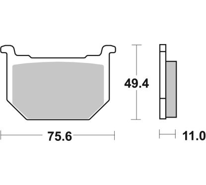 Plaquettes de frein BREMBO route carbone céramique - 07SU0312