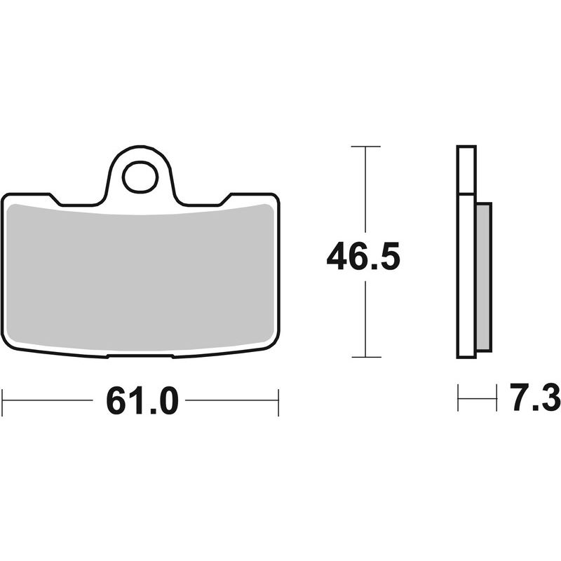 Plaquettes de frein BREMBO route métal fritté - 07HD19SA