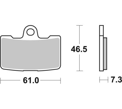 Plaquettes de frein BREMBO route métal fritté - 07HD19SA
