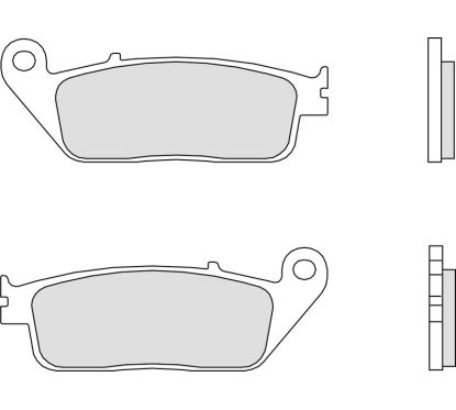 Plaquettes de frein BREMBO route carbone céramique - 07HO3005