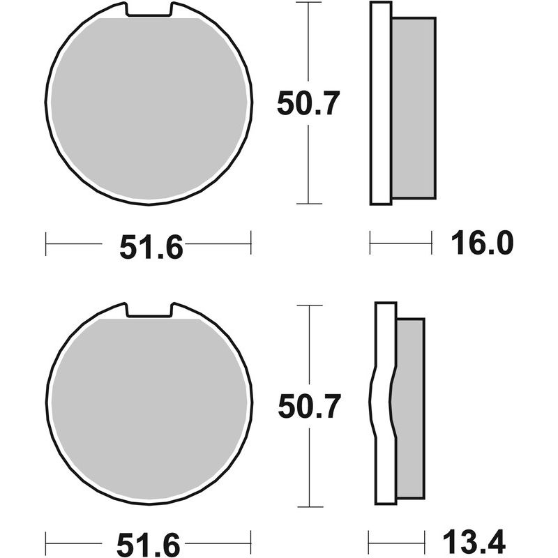 Plaquettes de frein BREMBO route carbone céramique - 07KA0328