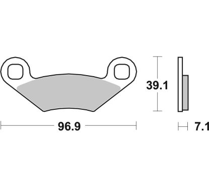 Plaquettes de frein BREMBO Off-Road métal fritté - 07PO01SX
