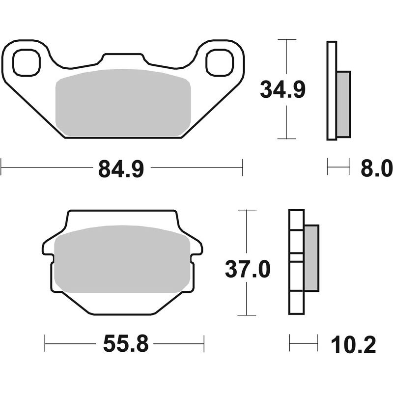 Plaquettes de frein BREMBO Off-Road métal fritté - 07SU11SD