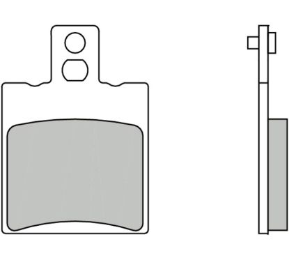 Plaquettes de frein BREMBO Scooter carbone céramique - 07087