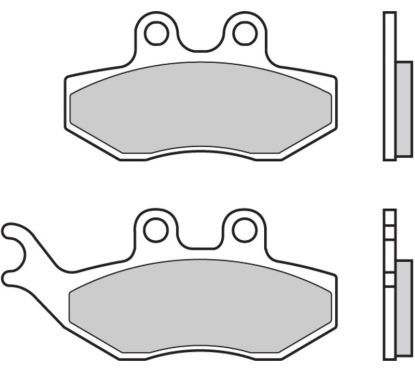Plaquettes de frein BREMBO Scooter carbone céramique - 07049