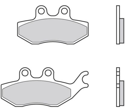 Plaquettes de frein BREMBO Scooter carbone céramique - 07054
